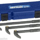 3 PIECE 180 DEGREE INDEXING ADJUSTABLE PROFESSIONAL HEAVY DUTY PRY BAR SET