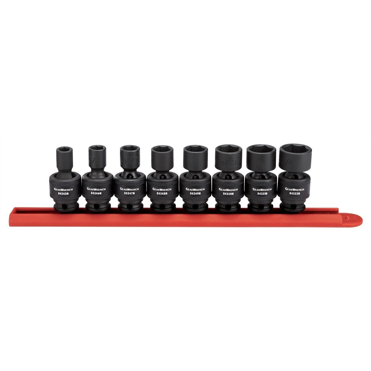 Gearwrench 3/8" Drive 6 Point SAE Universal Impact Flex Socket Set