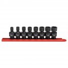 Gearwrench 3/8" Drive 6 Point SAE Universal Impact Flex Socket Set