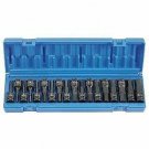 Grey Pneumatic 1/2" Drive Combo Hex Fractional and Metric Impact Socket Set