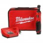 Milwaukee M12 1/4" Drive Ratchet Wrench Variable Speed with Battery & Charger