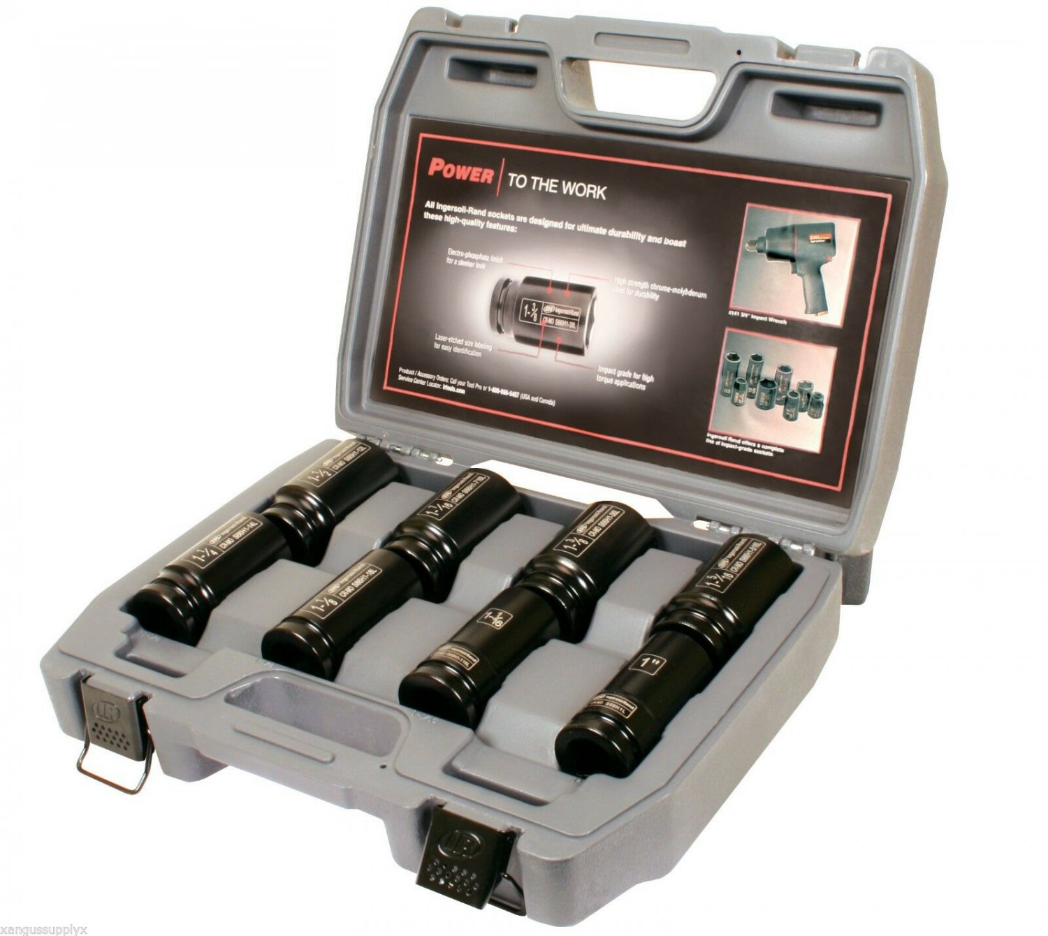 Ingersoll Rand SK6H8L 3/4" Drive Jumbo SAE Deep Impact Socket Set 1" - 1 1/2"