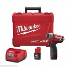 Milwaukee 2452-22 M12 Fuel 1/4" Drive Cordless Impact Wrench with 2 Batteries