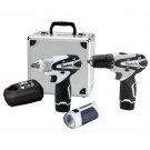 Makita 12 Volt Cordless Battery Powered Drill / Impact Driver Wrench Tool Kit