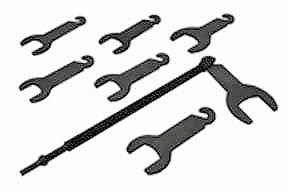 Lisle Pneumatic Fan Clutch Remover Removal tool Wrench Set Ford GM &Chrysler