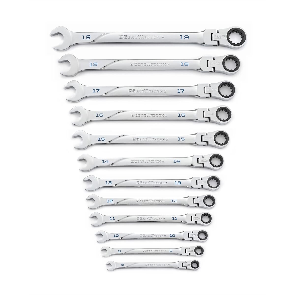 GearWrench 86229 12 Piece 120XP Universal Spline Metric XL FlexHead Wrench Set