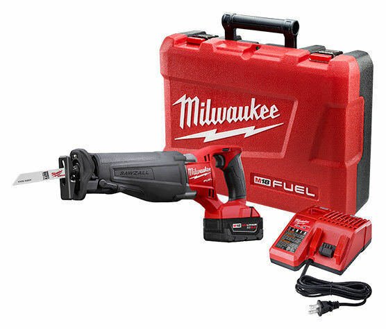 Milwaukee 2720-21 M18 Fuel Sawzall Reciprocating Saw Kit wih Battery and Charger