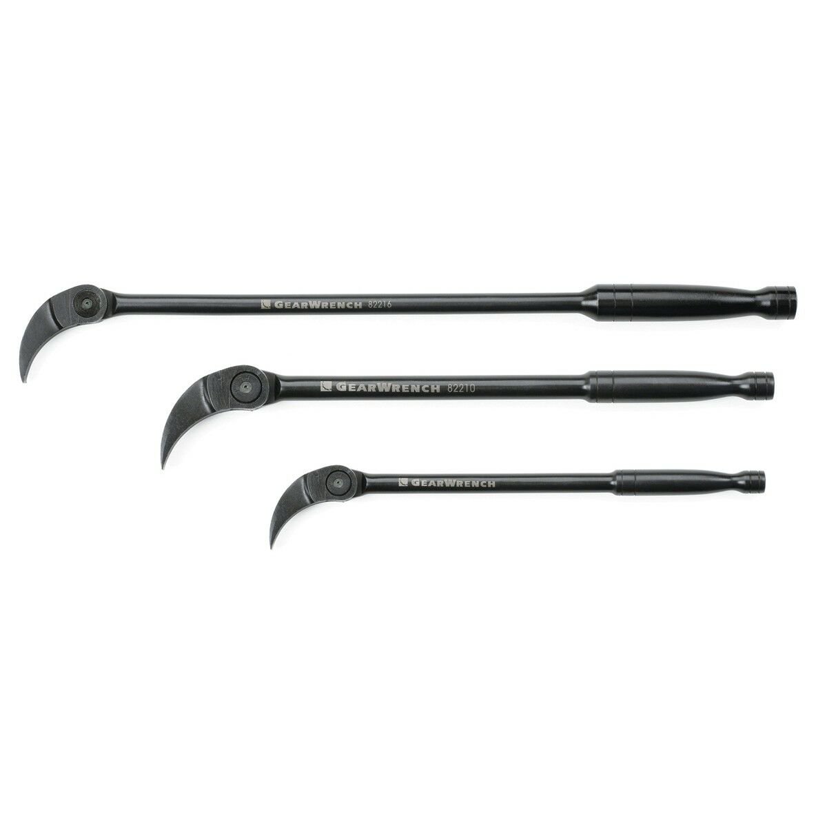 GearWrench 82301 3 Piece Indexing Indexable 8" 10" and 16" Pry Bar Set