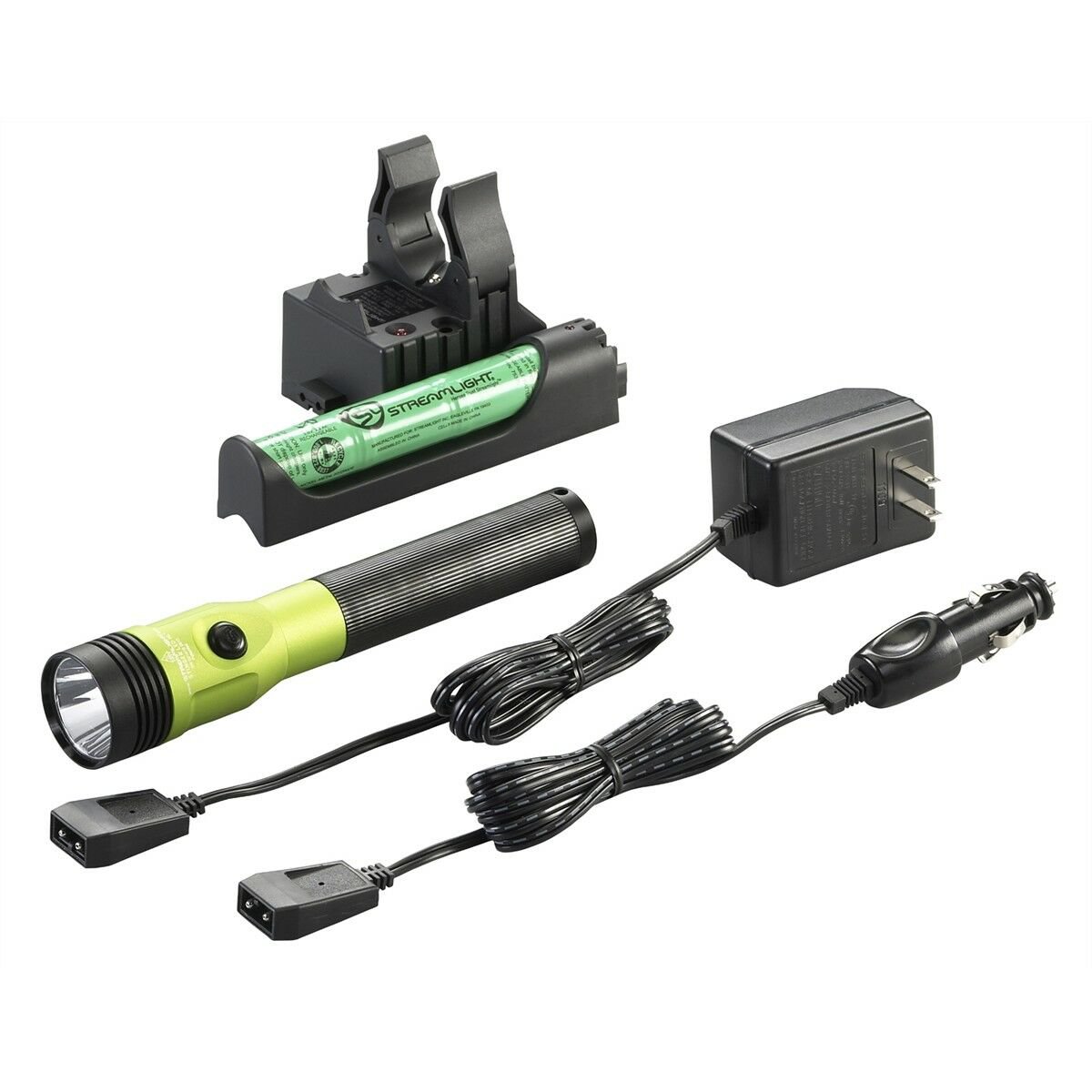 Streamlight 75478 Lime Stinger LED Rechargeable Flashlight w/ Piggyback Charger