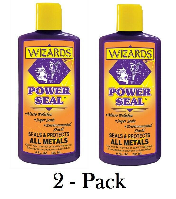 Wizards Power Seal Metal Sealant Micro Polish Protectant - 8 oz. (Pack of 2)