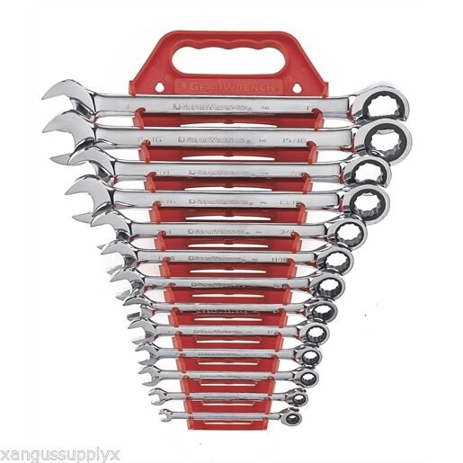 KD Tools GearWrench 9312 13 Piece SAE Master Ratcheting Combo Wrench Set