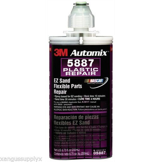 3M Automix 5887 EZ Sand Flexible Sandable Plastic Parts Repair Epoxy Resin