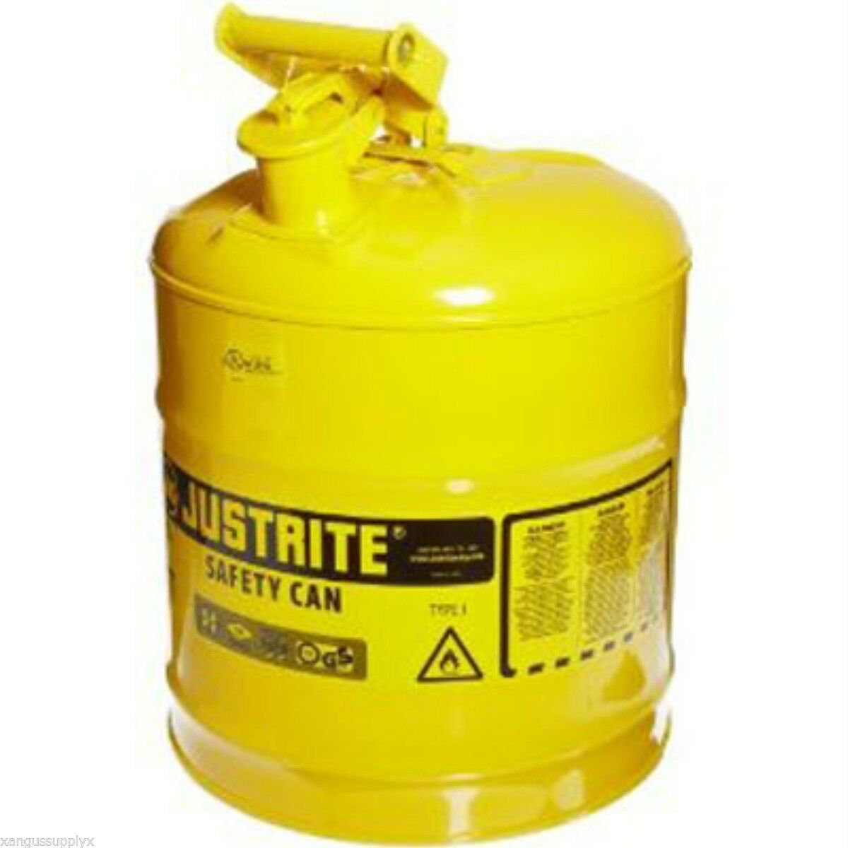 Metal Steel Five Gallon Portable OSHA Approved Diesel Fuel Can