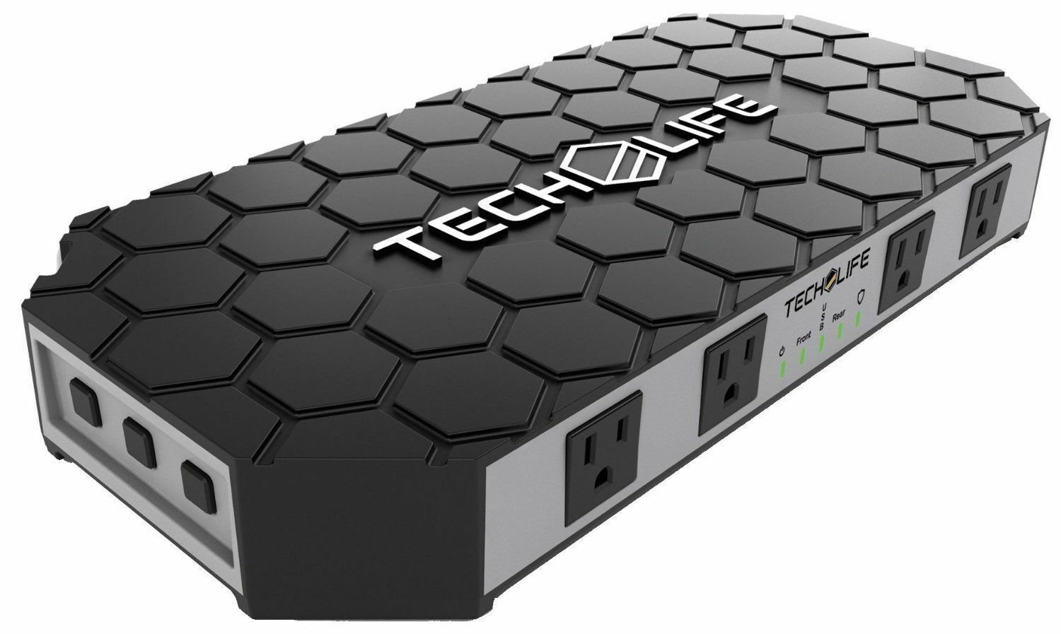 Tech Life TLG1 THE GRID Tool Box Power Strip Surge Protector Charger w/ Outlets