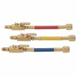 AC Refrigerant  Manual Straight Shut-off  Ball Valve Adapter Set