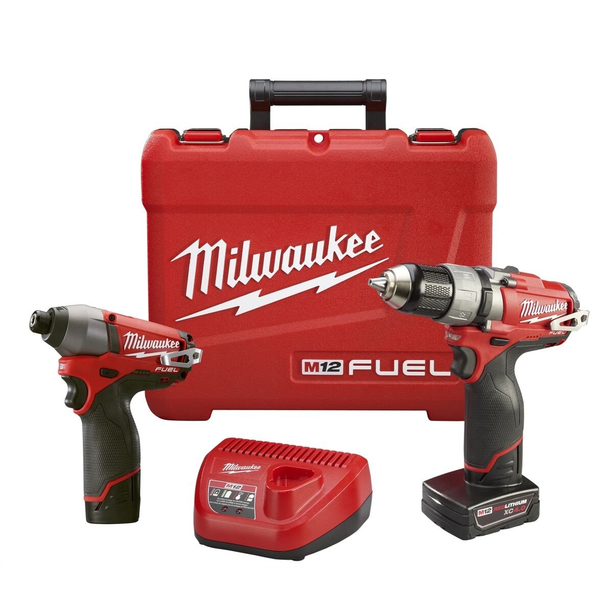 Milwaukee 2594-22 M12 FUEL Drill / Driver and 1/4" Hex Bit Impact Combo Kit