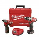 Milwaukee 2594-22 M12 FUEL Drill / Driver and 1/4" Hex Bit Impact Combo Kit