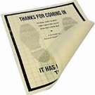 Poly Coated Disposable Paper Service Floor Mats 500 a Case JD PFM500P