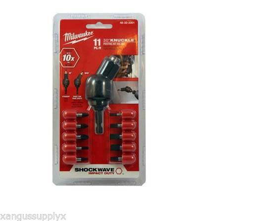 Milwaukee 48-32-2301 Shockwave 30 Degree Knuckle Pivot Bit Adapter Set
