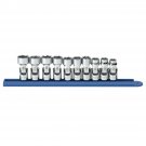 GearWrench 80565 10 PCS 3/8" Drive 6 Point Flex Socket Set METRIC