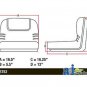 Replacement Seat For John Deere Sabre Scotts Riding Lawn Mower 1642HS 1742HS