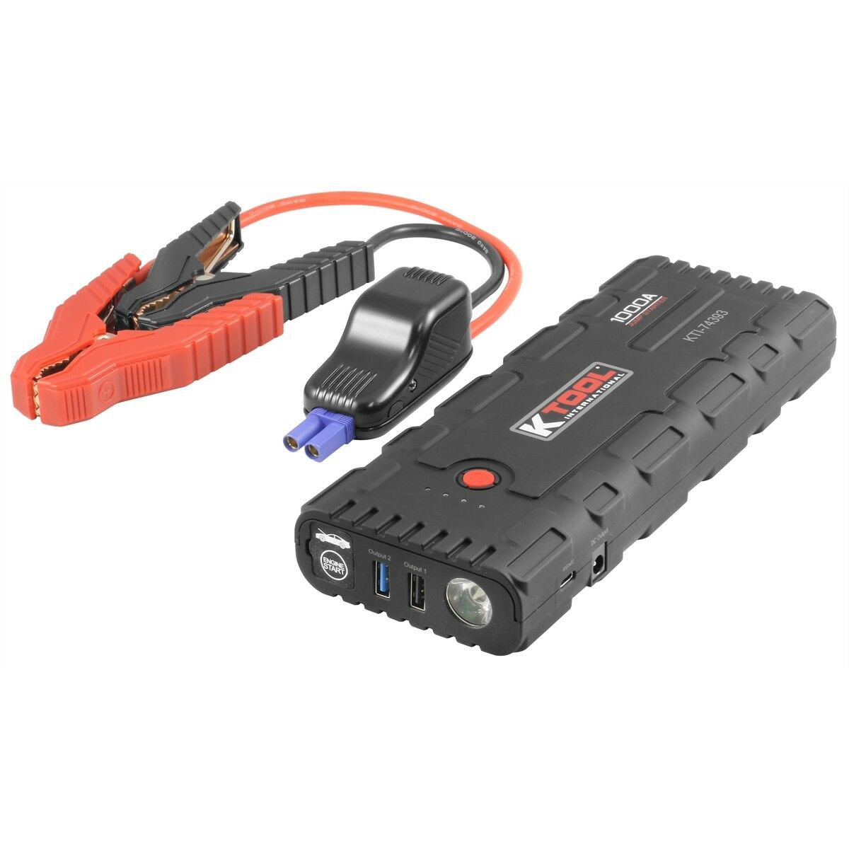 K Tool 74393 Jump Starter Battery Booster Mini Pack For Car Or Truck Gas Diesel