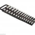 Lisle Tool Box Organizer Magnetic Socket Holder 3/8" Drive Black