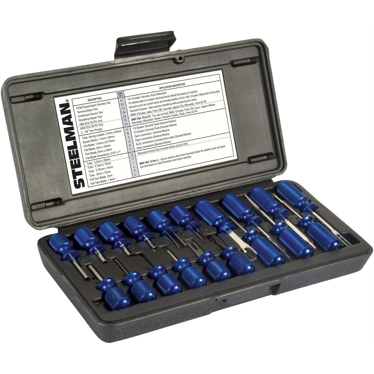 Steelman 95978 Automotive Master Terminal Block Tool Kit for Sensors Harnesses