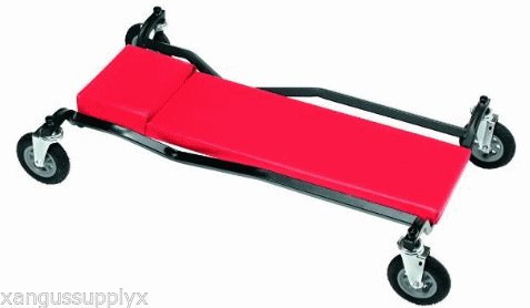 Heavy Duty Fully Padded Mechanics Creeper With Pneumatic Wheels MADE IN THE USA