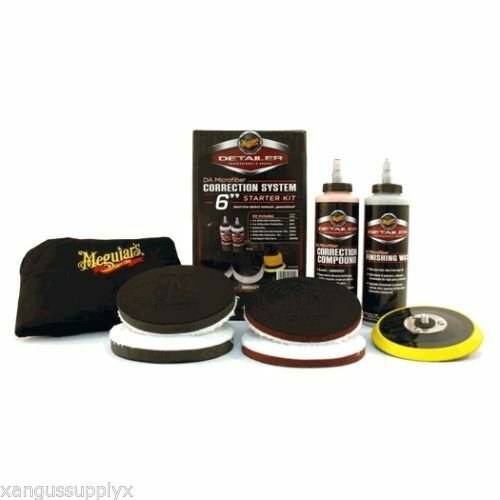 Meguiars DMCKIT6 DA Microfiber Correction System Kit Detailers 6" Polishing Kit