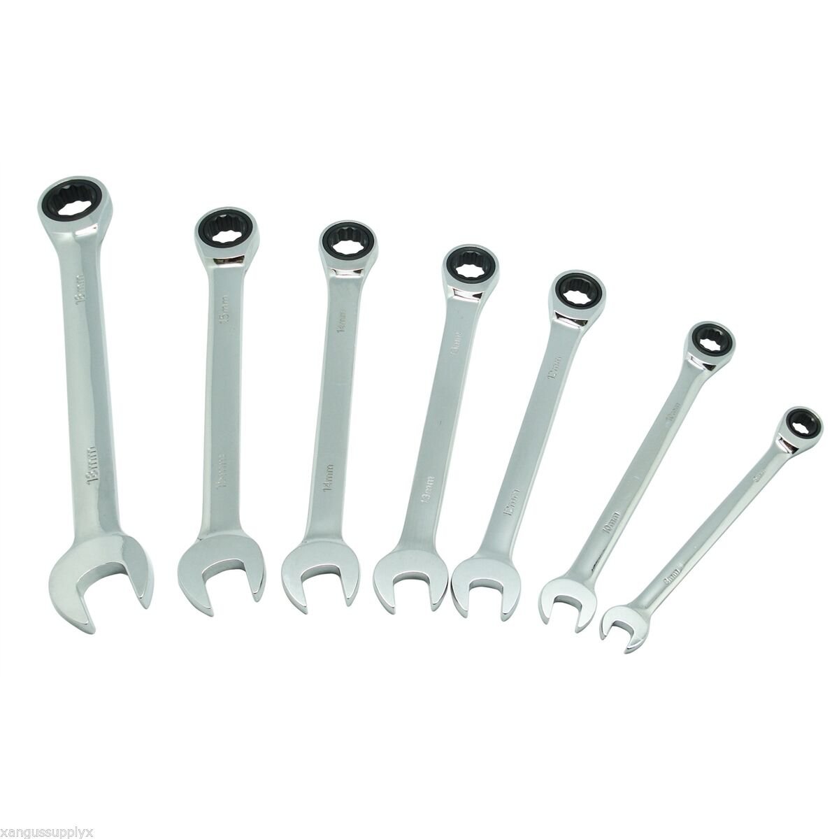 K Tool International KTI45500 7 Piece Metric Ratcheting Wrench Set