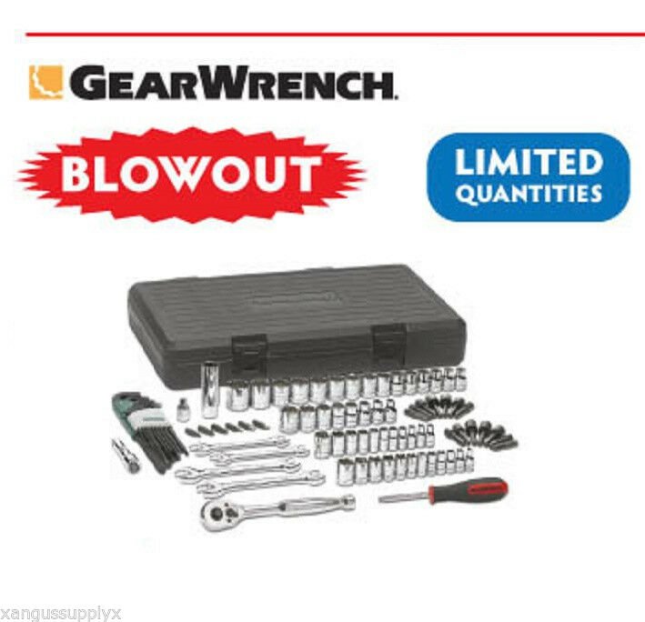 GearWrench 88 Piece 1/4" and 3/8" Drive Mechanic's Tool Set
