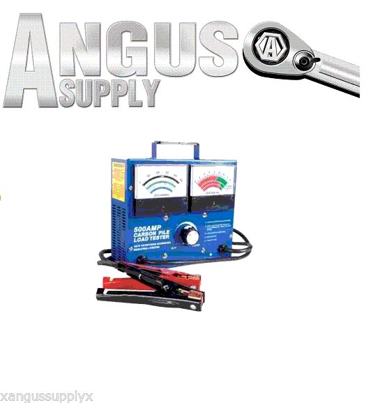 Heavy Duty Truck / Car 500amp Carbon Pile Battery Tester w/ Solid Copper Cables
