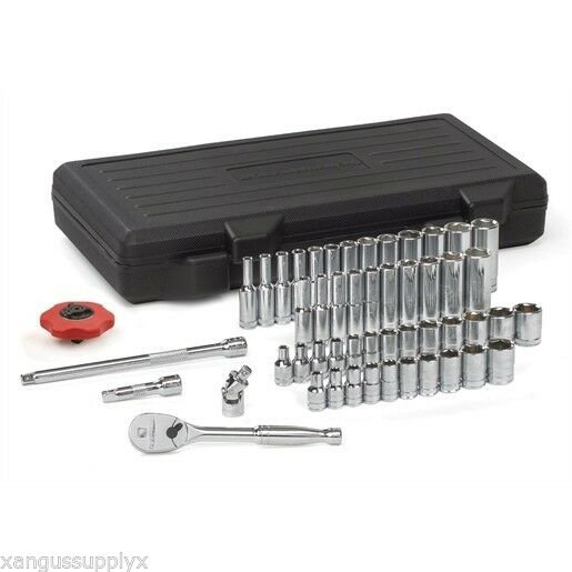 GearWrench 80300 1/4" Drive 6 Point Socket Set SAE / Metric Deep & Standard
