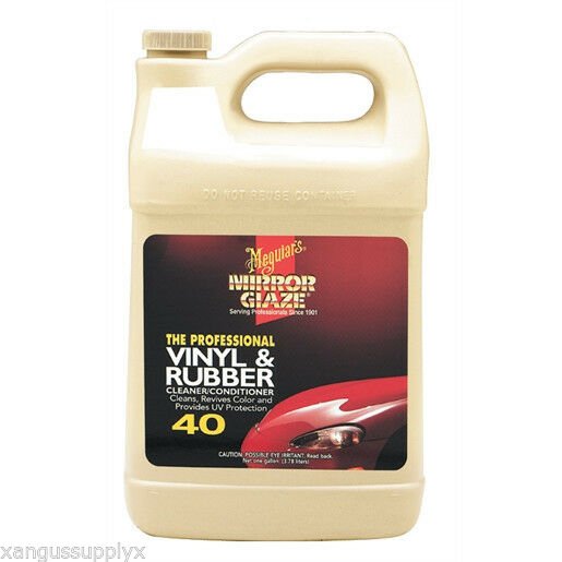 Meguiars Mirror Glaze 40 Professional Vinyl and Rubber Cleaner Conditioner M4001