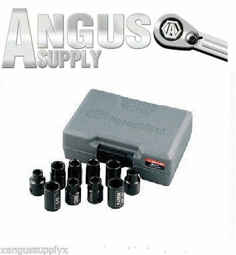 1/4" Drive Impact Socket Set 3/16" 1/4" 3/8" 1/2" 9/16" 4mm 6mm 10mm 12mm 14mm