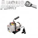 5 CFM Rotary Vane 2 Stage Deep Vacuum Pump For HVAC AUTO TRUCK  AC A/C