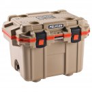 Pelican Extreme Elite Outdoor Cooler Ice Chest Series 50qt 50 Quart - Tan Orange