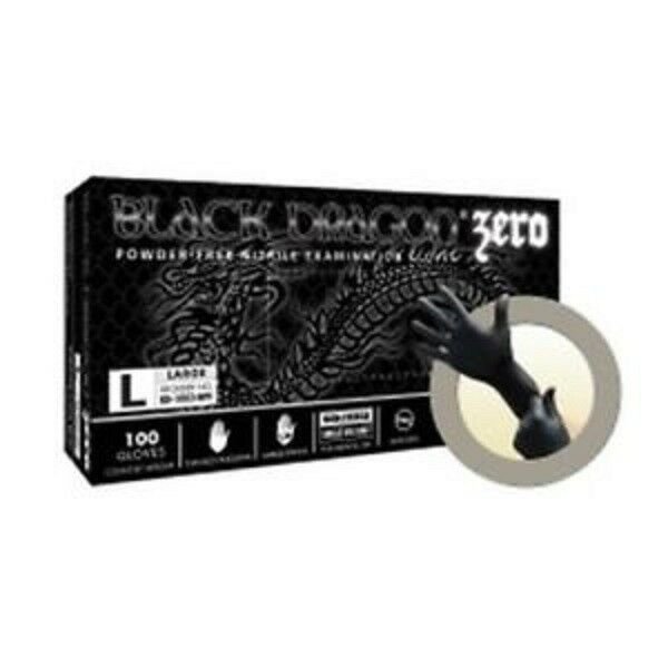 Black Dragon Zero Nitrile Exam Gloves Case Of 10 Mechanics Gloves
