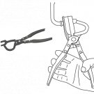 Exhaust Pliers / Pipe Rubber Bracket Hanger Support Remover Removal Tool