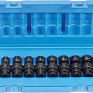 New Grey Pneumatic10 Piece 3/8" Drive Universal Swivel Metric Impact Socket Set