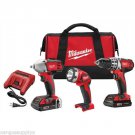 Milwaukee 2691-23 M18 3/8" Drive Compact Impact Wrench 1/2" Drill Driver Combo