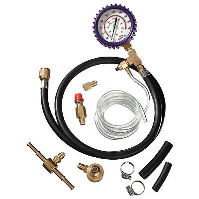 Actron Universal Fuel Pressure Tester Kit With Test Port Adapters