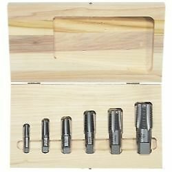 6 Piece Taper Pipe Tap Set ID Pipe Threader Internal Pipe Threader  Hanson 1921