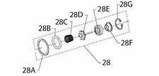 Ingersoll Rand 2135-K303 Inlet Parts Kit For 2115TIMAX Impact Wrench
