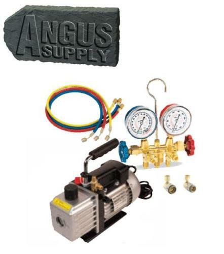 R134a Automotive & HVAC Vacuum Pump & AC Gauge Set NEW!