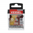Vessel IBPH230P15T Impact Ball Torsion Phillips Head Heavy Duty Bits 15 Pack