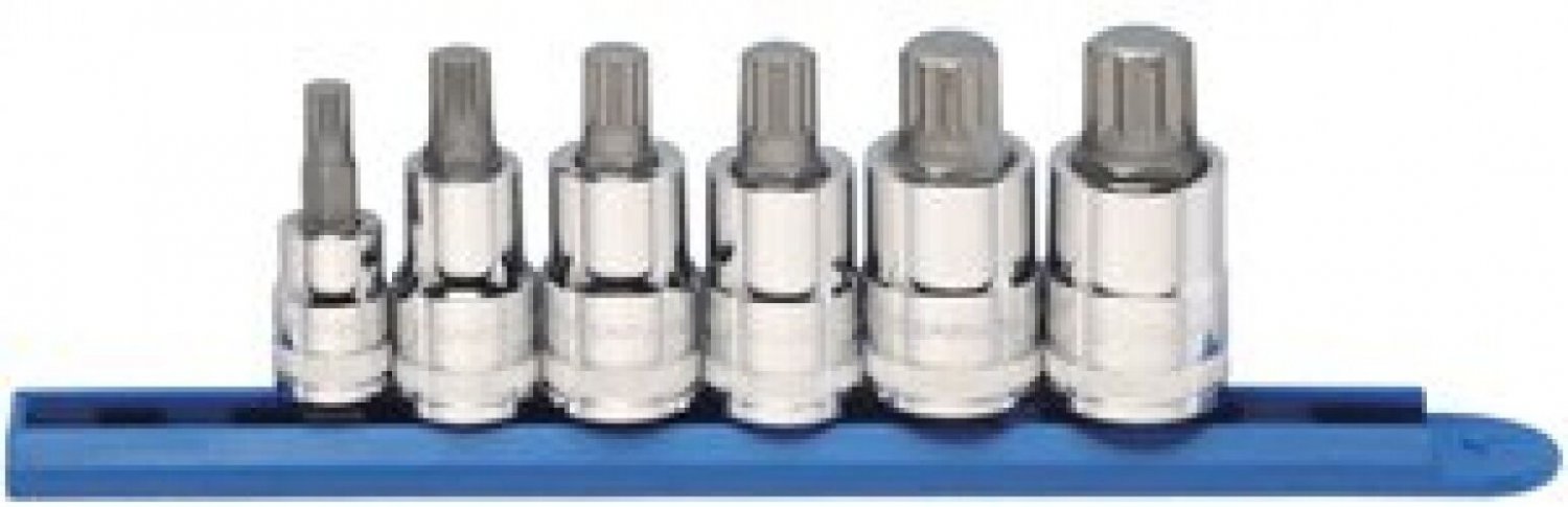 Gearwrench 80744 3/8" and 1/2" Drive Triple Square Stubby Bit Socket Set