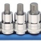 Gearwrench 80744 3/8" and 1/2" Drive Triple Square Stubby Bit Socket Set