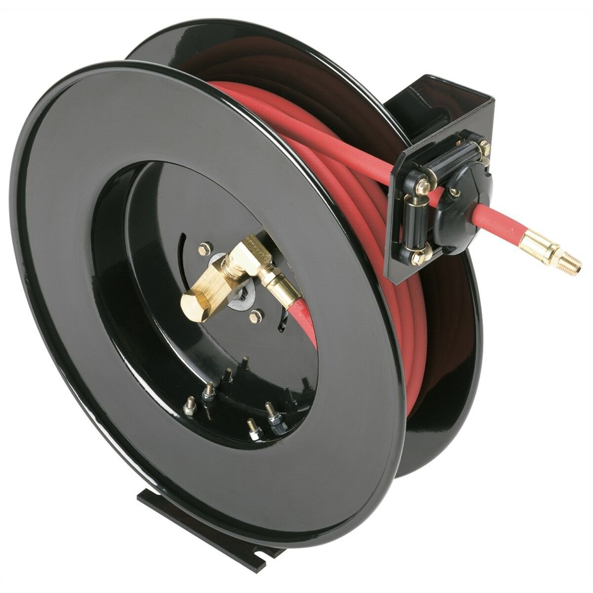Mountain Automatic Retracting 1/2" x 50'  Air and Water Retractable Hose Reel